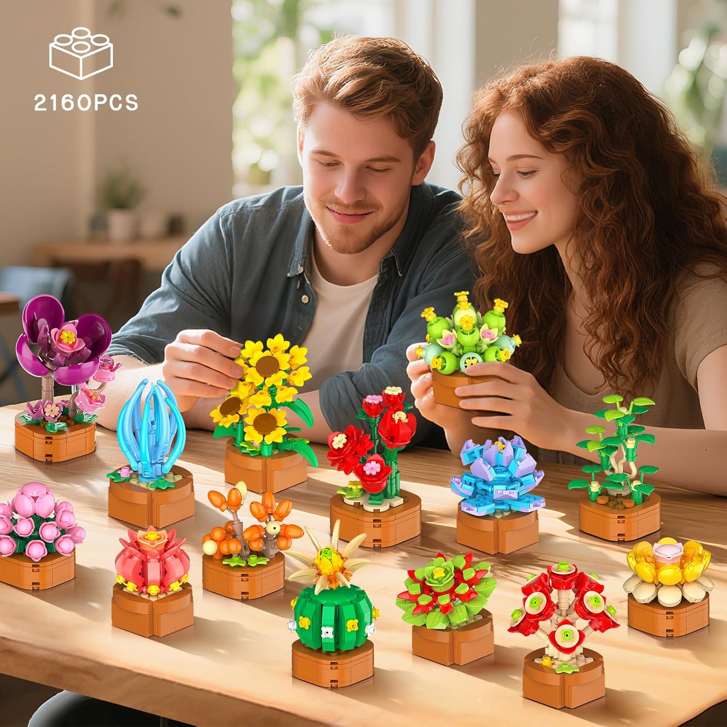 Detalle 2 de 24 Blumen Sukkulenten 3,6MM Mini Bausatz