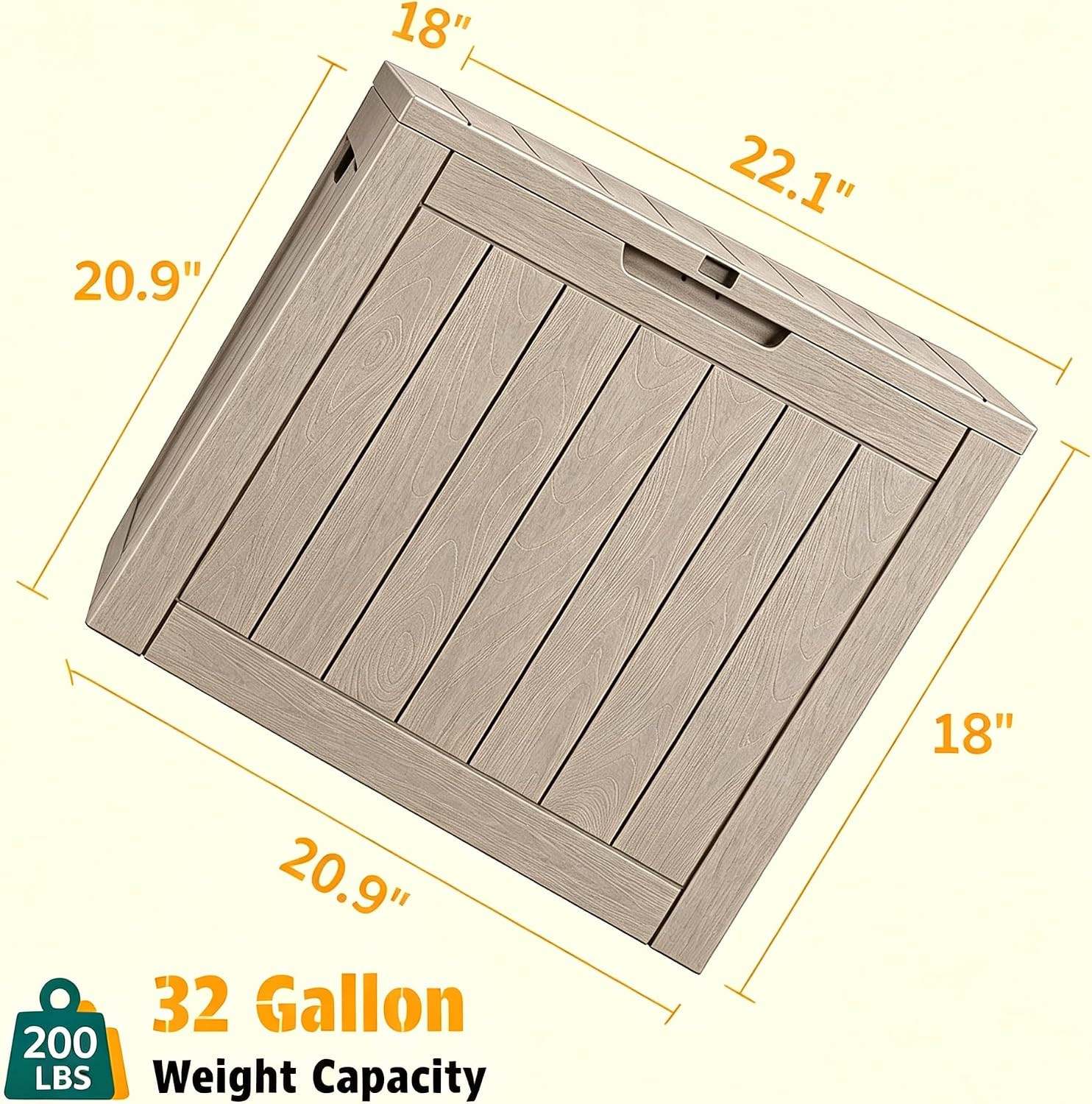 Detalle 2 de Outdoor Storage Box, 32 Gallon
