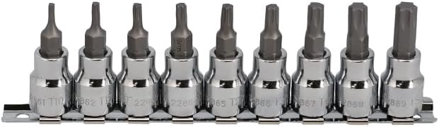 Detalle de SIGNET S22967 3/8DR ヘクスローブビットソケットセット 9本組 T10~T50 22967V