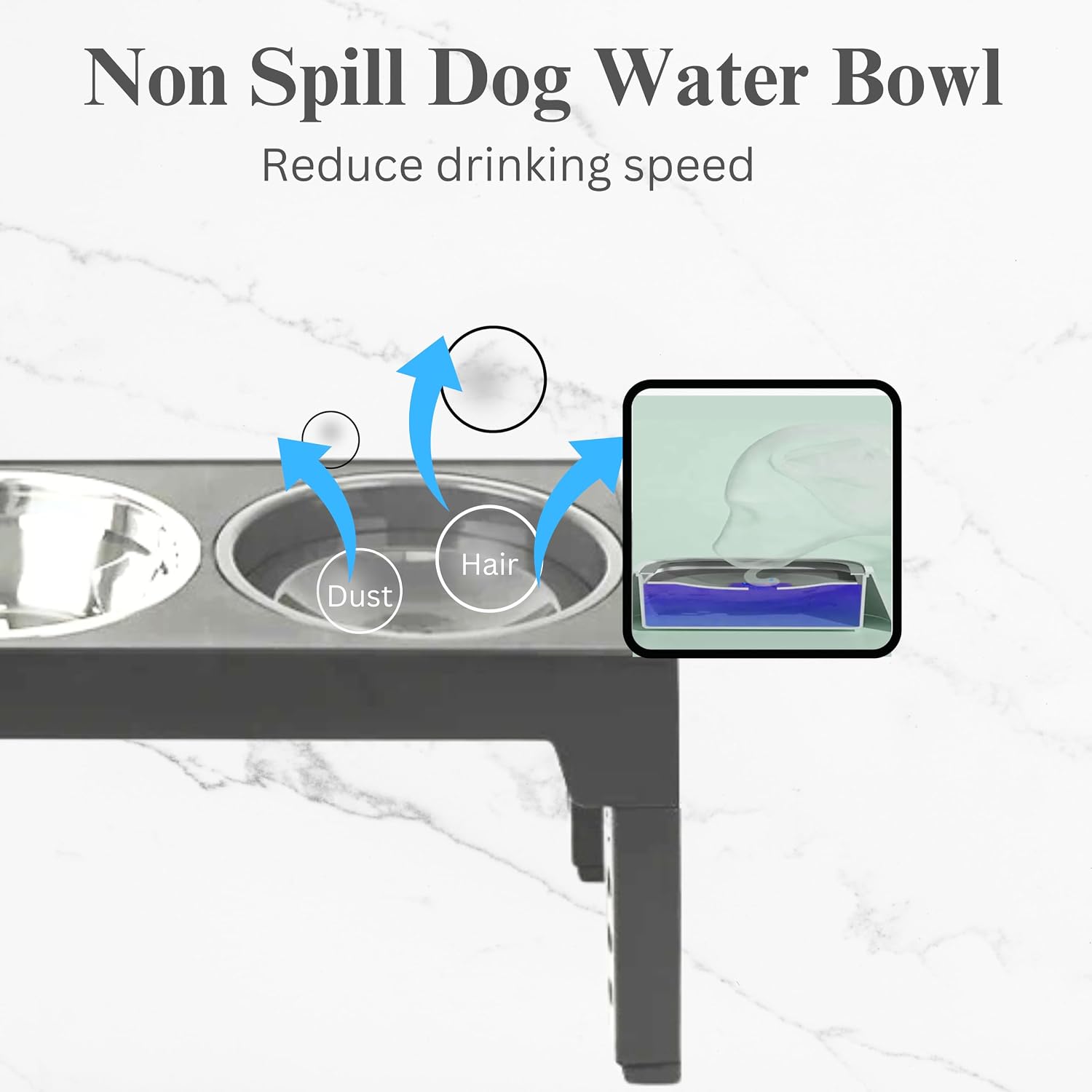 Thumbnail 4 de H&A Petcare Raised Dog Bowl 3‑in‑1 elevated feeder