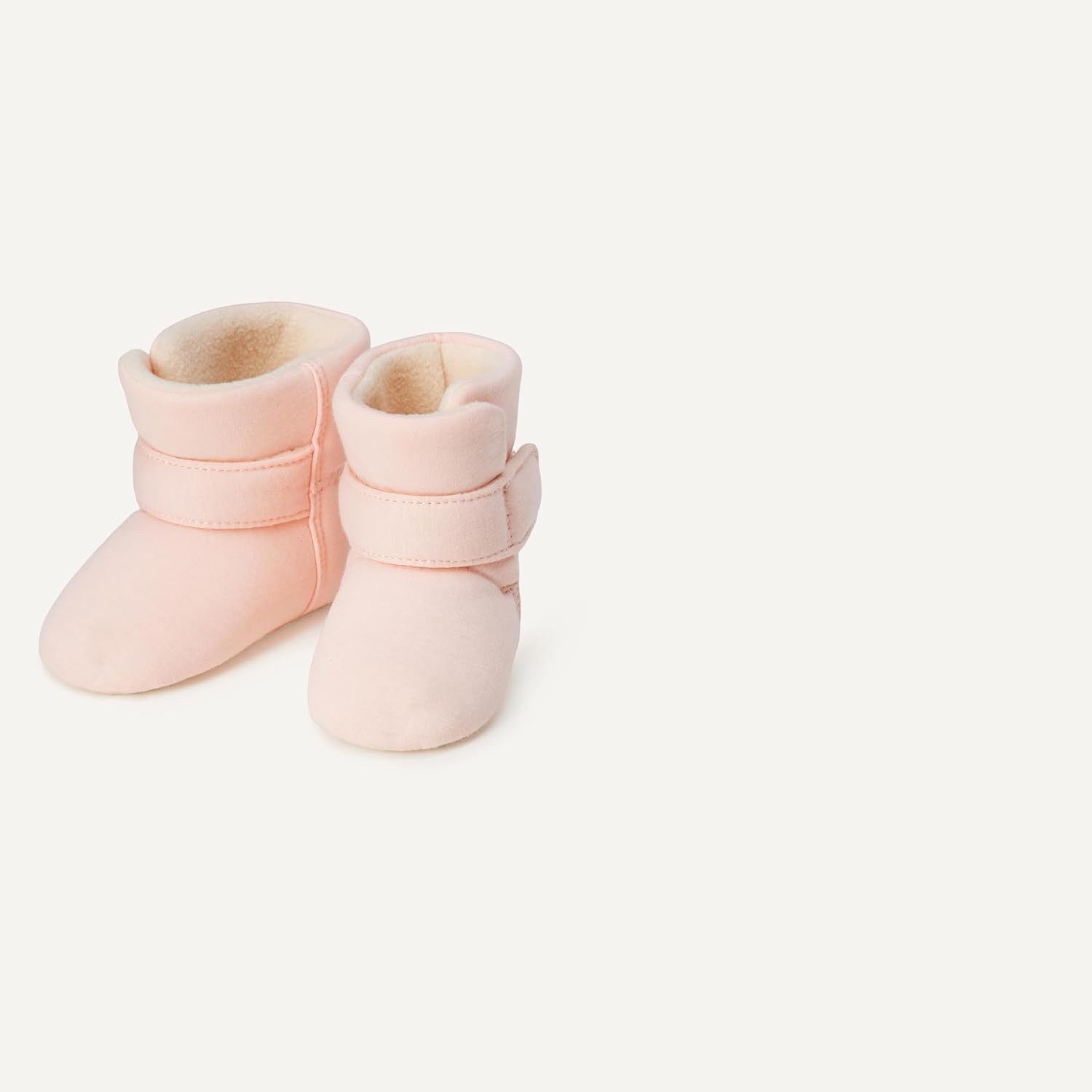 Detalle 2 de Amazon Essentials Unisex Babies' Soft Hook & Loop Booties, Pack of 2 👶