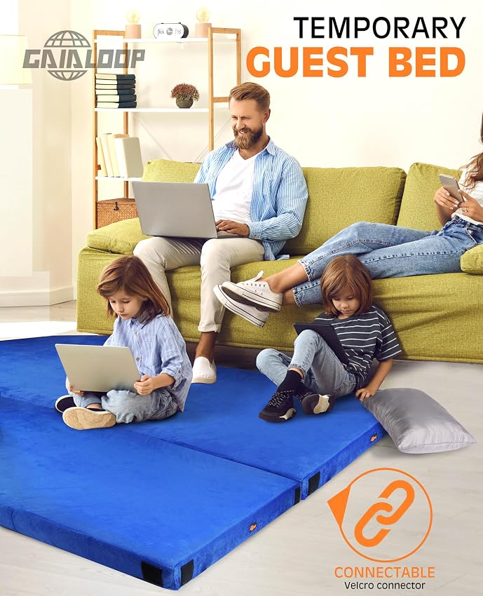 Detalle de GAIALOOP 3-Inch Memory Foam Camping Mattress