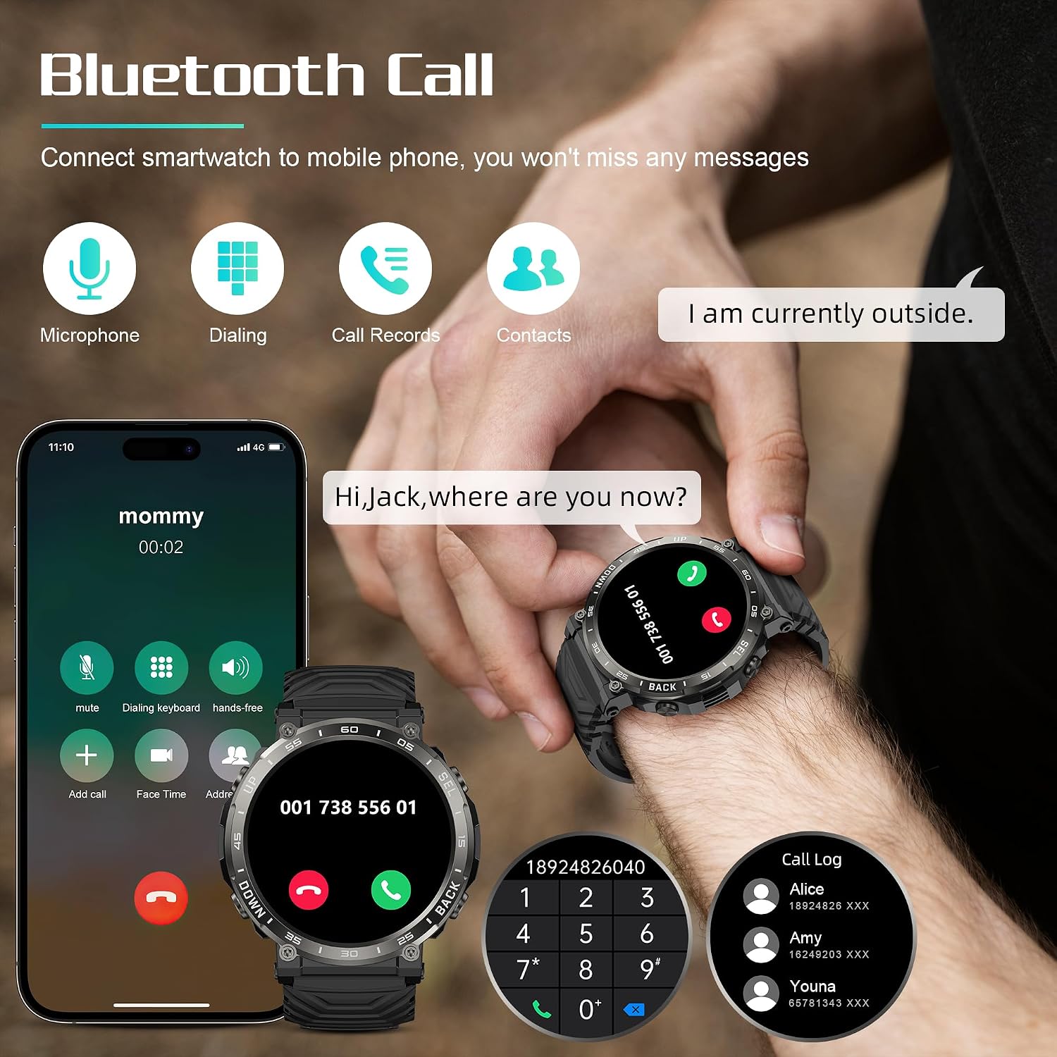 Detalle de IDEALROYAL S56 1,52" smartwatch deportivo