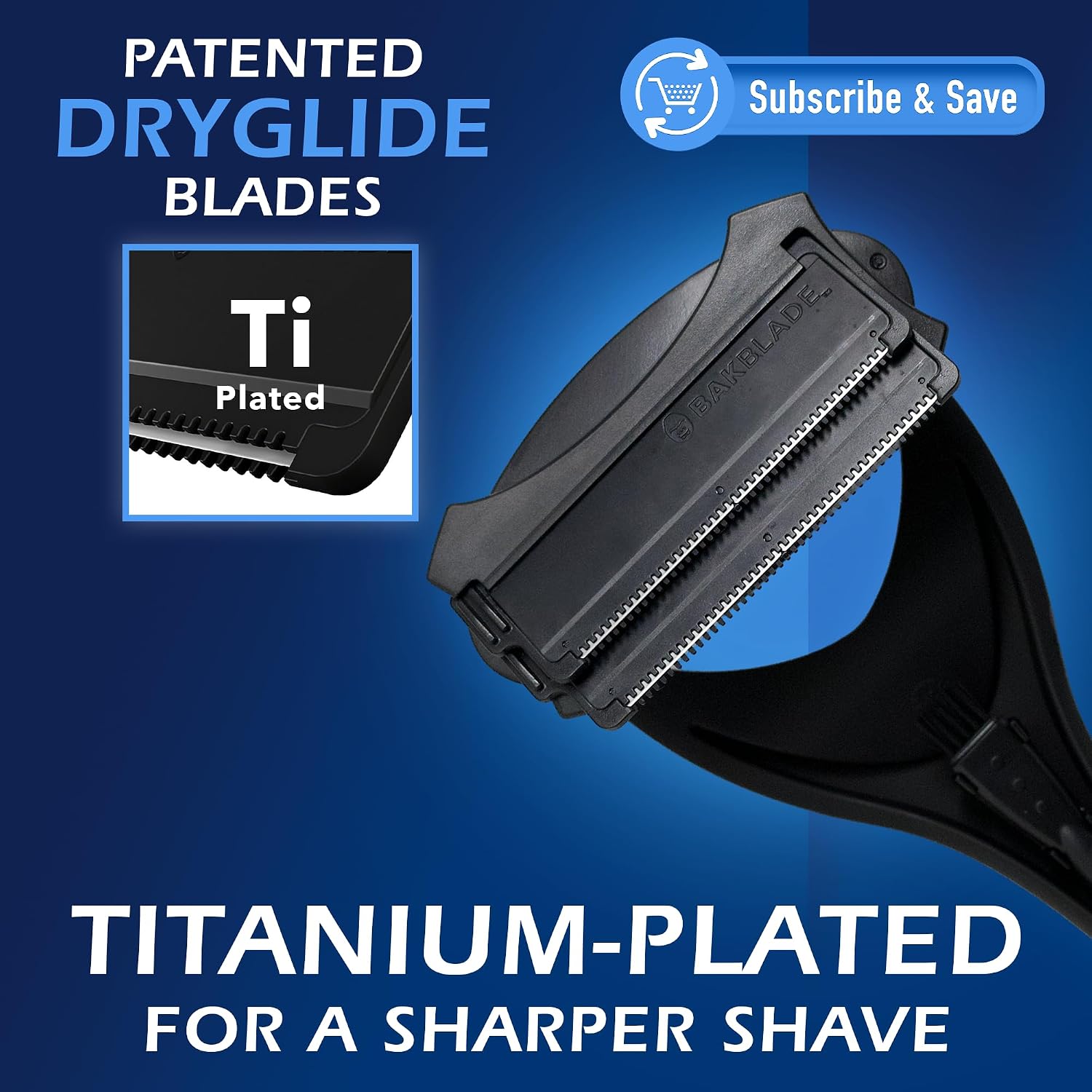 Detalle 2 de baKblade 2.0 PLUS Back Shaver for Men (DIY) with Ergonomic Handle — Shave Wet or Dry