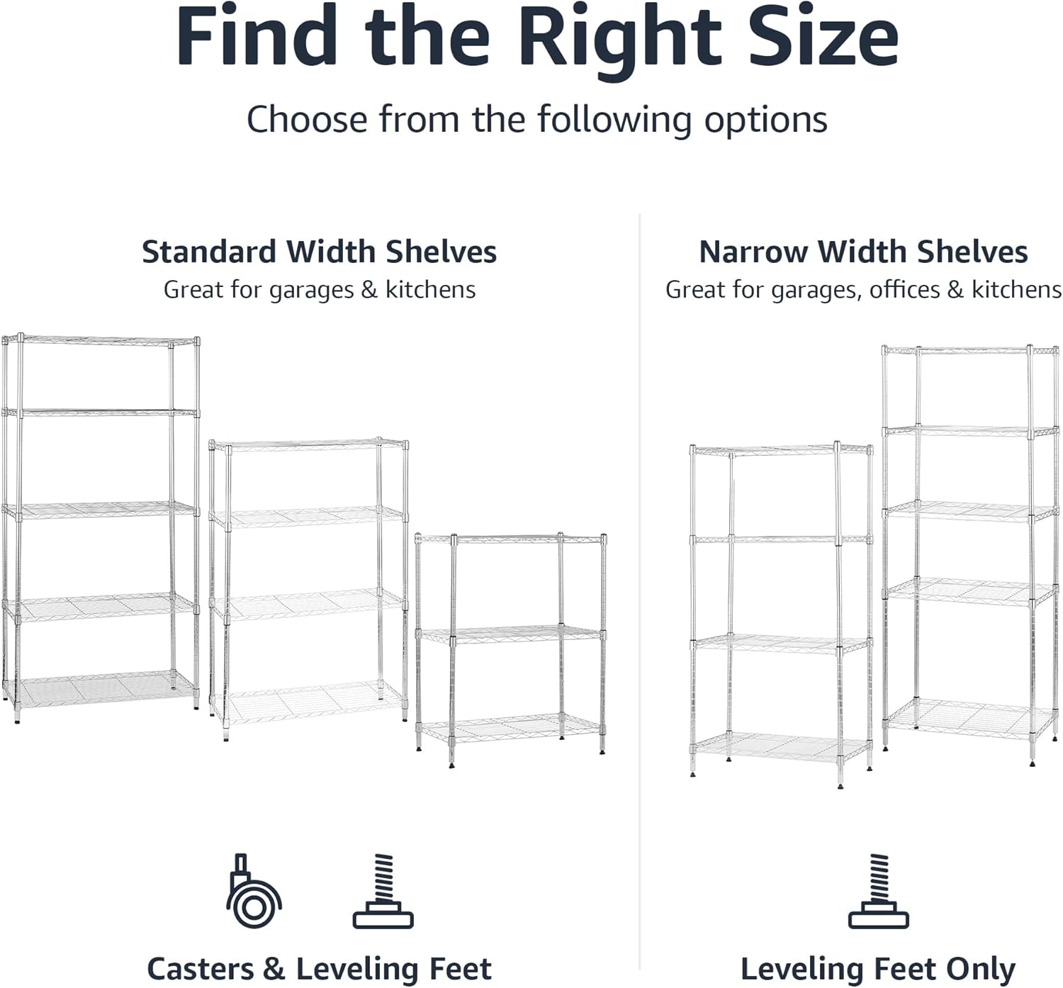 Thumbnail 4 de Amazon Basics 4-Shelf 36" Storage Shelving