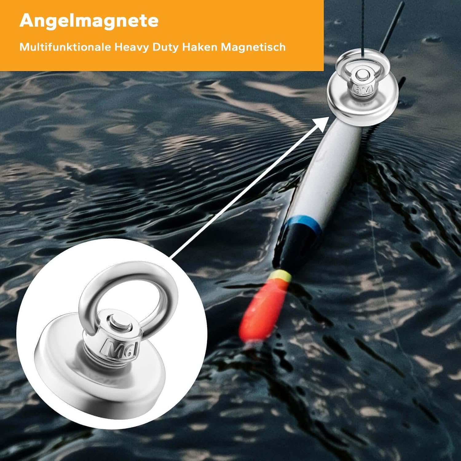 Detalle 2 de MIN CI 32mm Neodymium Magnet 45kg lifting