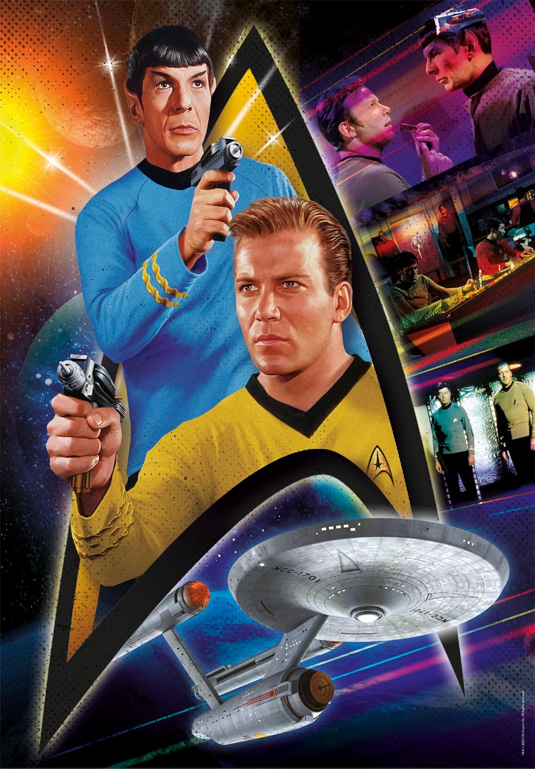 Detalle 2 de Clementoni Star Trek - Film Culte, Puzzle de Collection 500 pièces, Format Portrait
