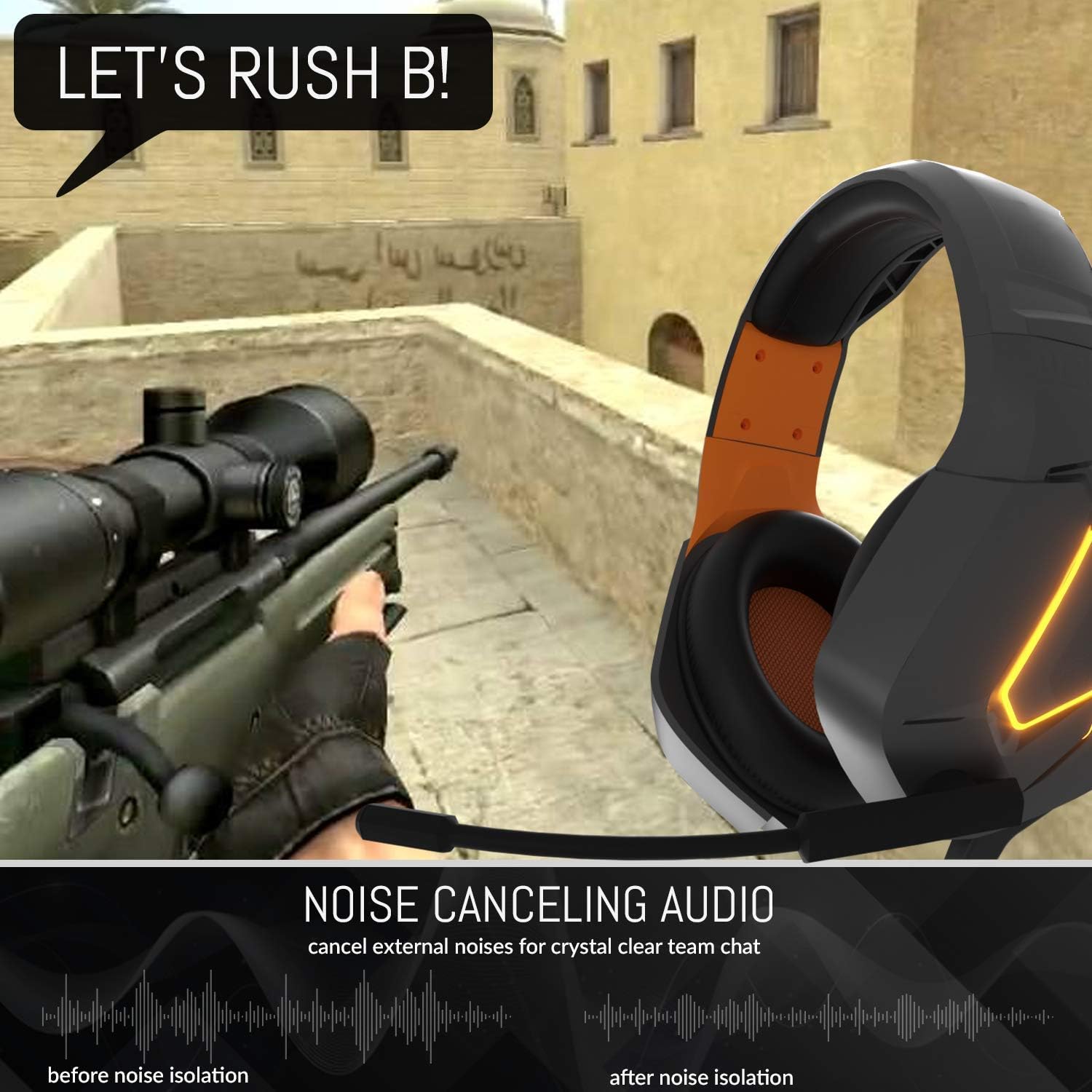 Thumbnail 4 de Hornet RXH-20 Vesuvius Gaming Headset 360 g