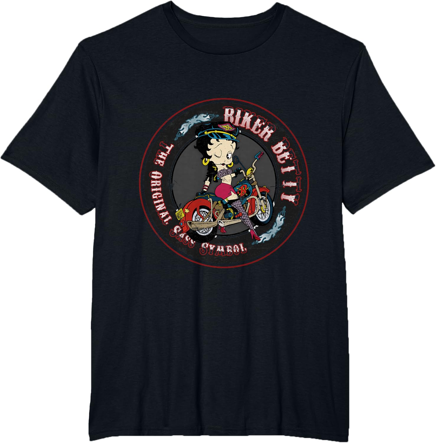 Thumbnail 4 de Betty Boop T-Shirt Biker Betty Noir S