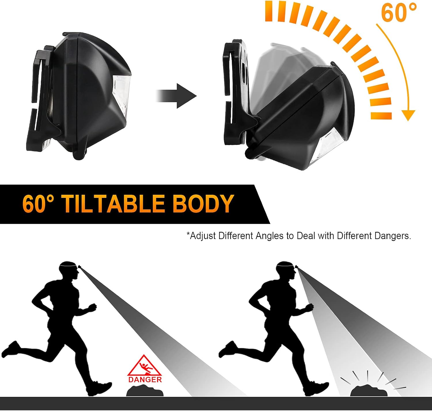 Thumbnail 6 de Detake Kids Head Torch 2-pack LED headlamp
