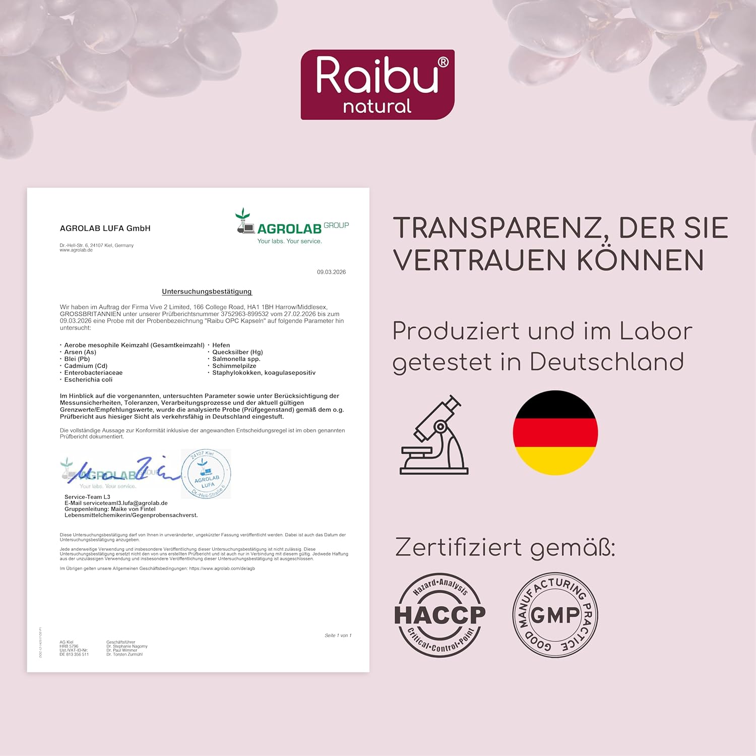 Thumbnail 5 de OPC Traubenkernextrakt hochdosiert 1100 mg