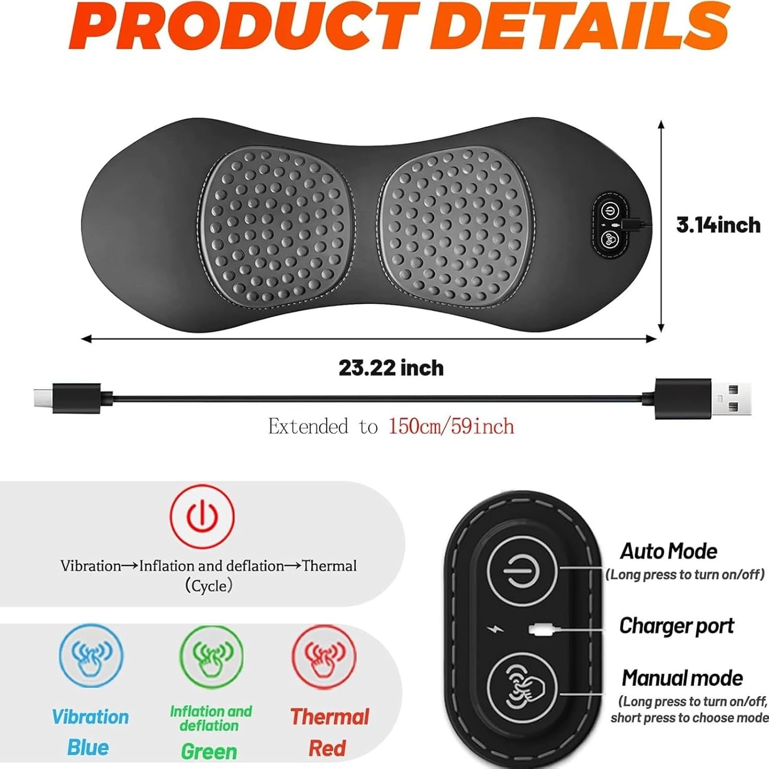 Thumbnail 6 de Hsurbtra Theraback 3-in-1 back therapy device
