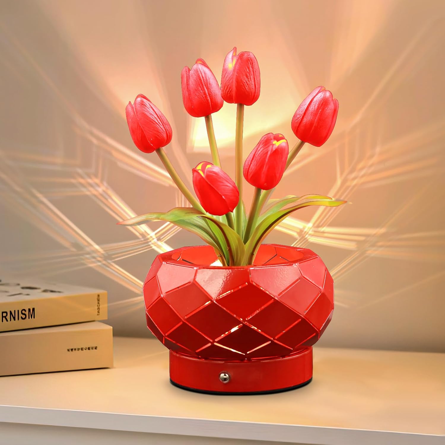 Detalle de AMWGIMI Tulip Touch Table Lamp 3-Color Dimming