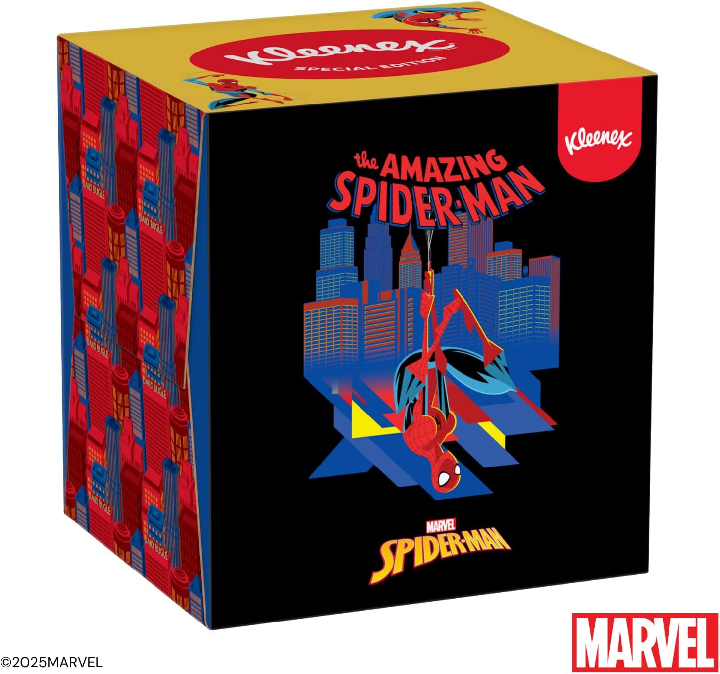Detalle de KLEENEX Mouchoirs boîte cubique Disney – 12 boîtes, 48 mouchoirs chacun