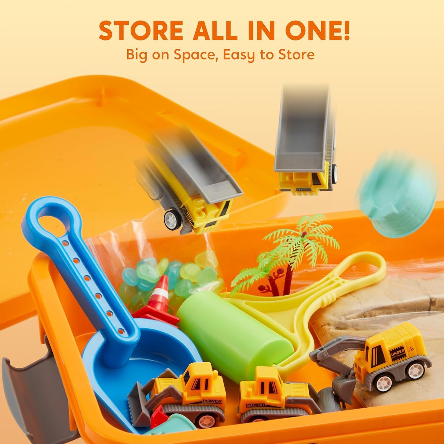 Thumbnail 4 de Klever Kits Construction Sensory Bin with Glow Rocks