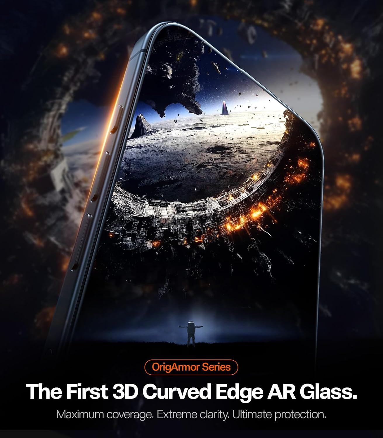 Detalle 2 de TORRAS OrigArmor Screen Protector for iPhone 18 Pro Max, Anti-Reflective Glass