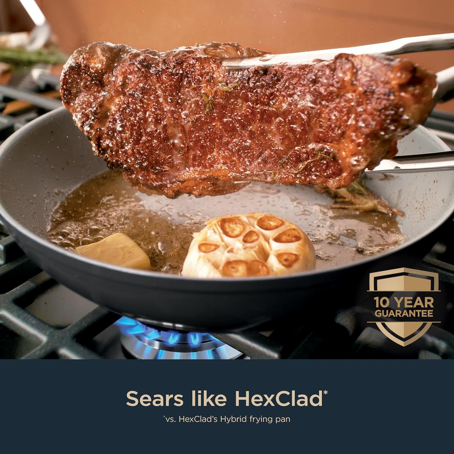 Thumbnail 6 de Ninja Ceramic Pro CW39014BK 14-Piece Nonstick Cookware Set with Glass Lids