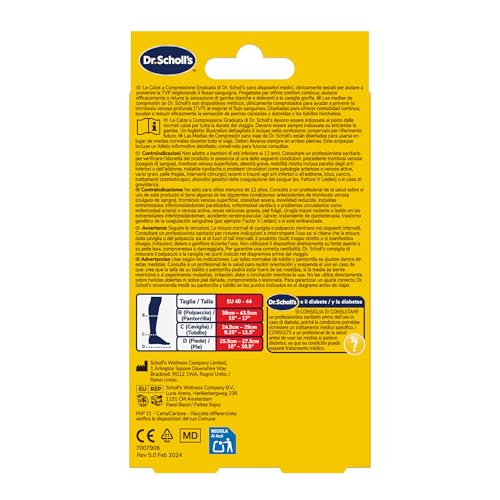 Thumbnail 8 de Dr. Scholl’s Flight Socks: Calze a compressione graduata 14-17 mmHg (EU 40-44) per viaggi