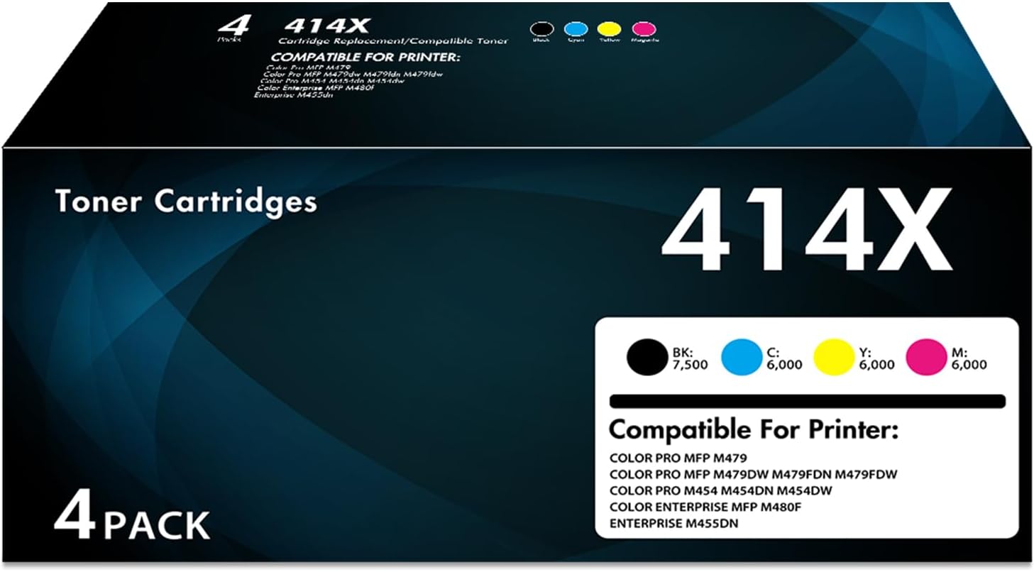 Detalle de 414X Toner Cartridge Set, 4-Pack