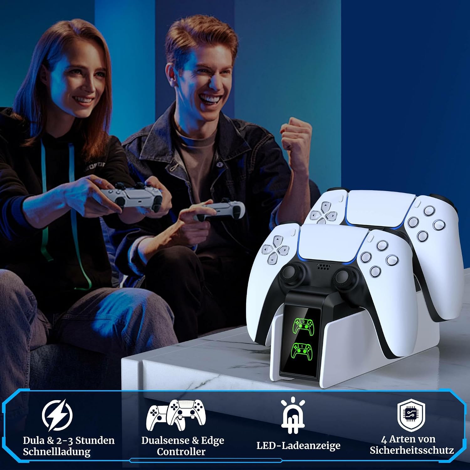 Thumbnail 6 de PS5 Controller Ladestation 3 Stunden