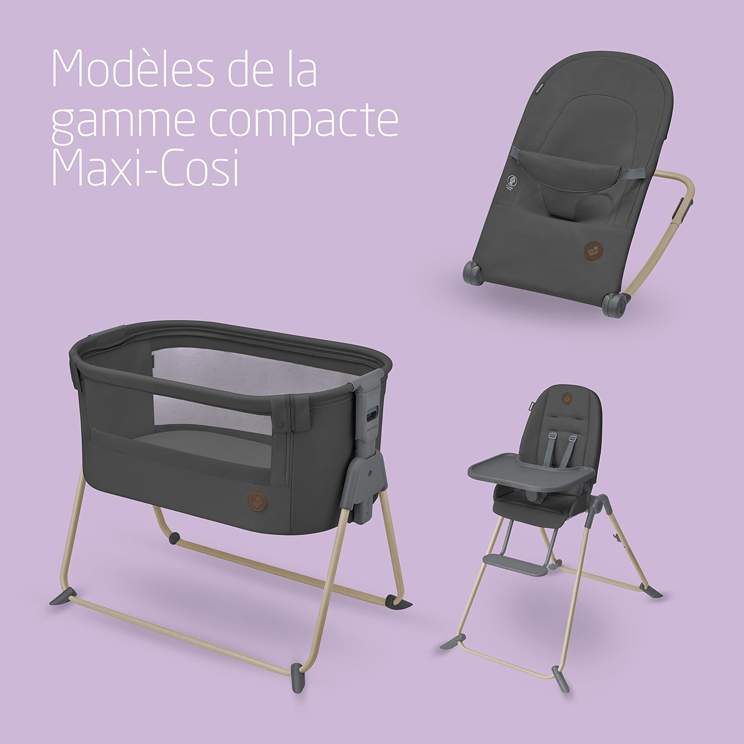 Thumbnail 5 de Maxi-Cosi Tori 2 en 1, berceau de cododo ultra compact Beyond Graphite (de 0 à 6 mois)