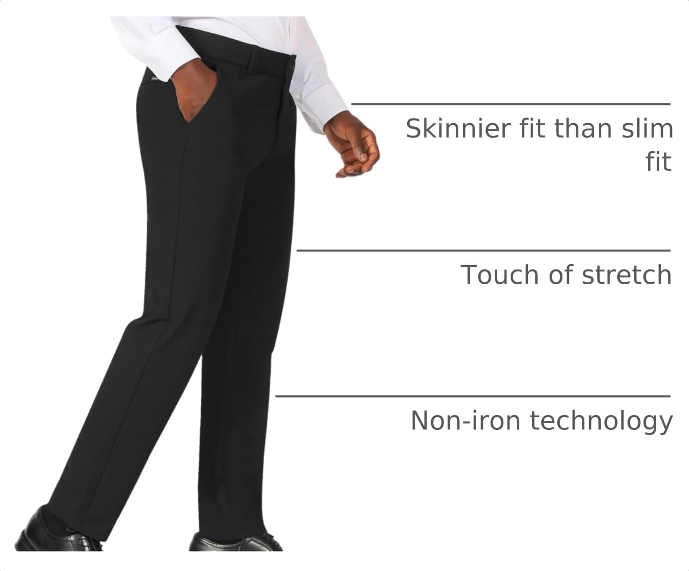 Thumbnail 3 de Plaid&Plain Slim Fit Dress Pants