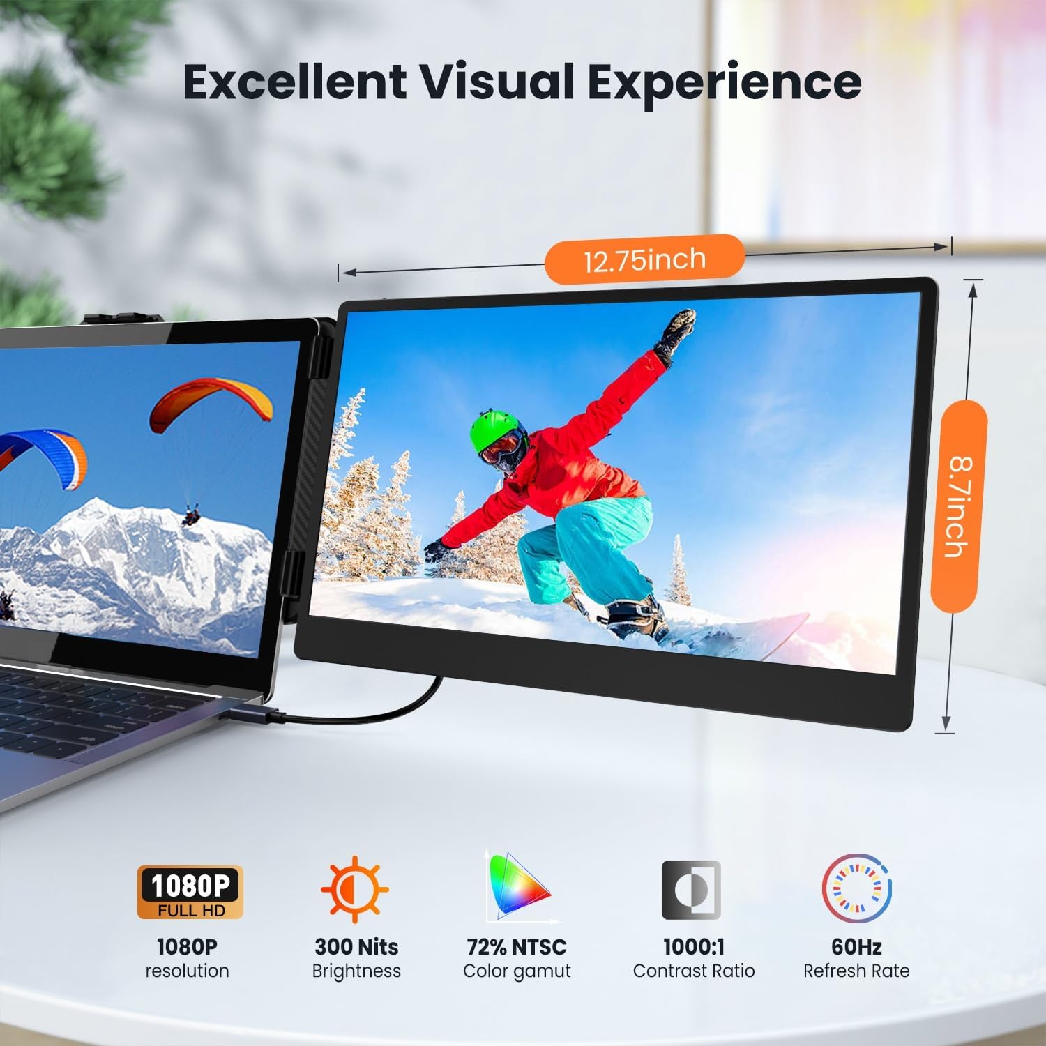 Thumbnail 2 de 14-inch FHD Laptop Screen Extender 🖥