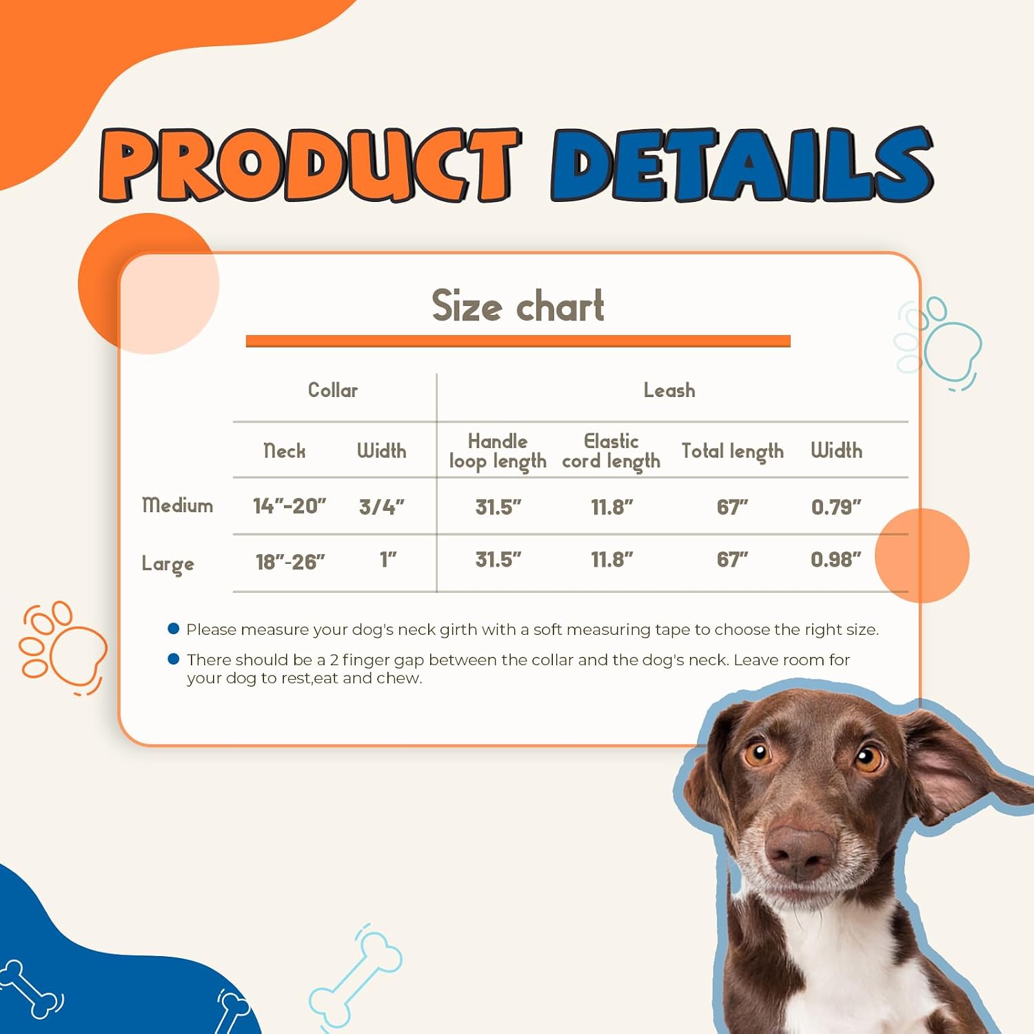 Detalle de PawHuggies Dog Collar and Leash Set, Jacquard