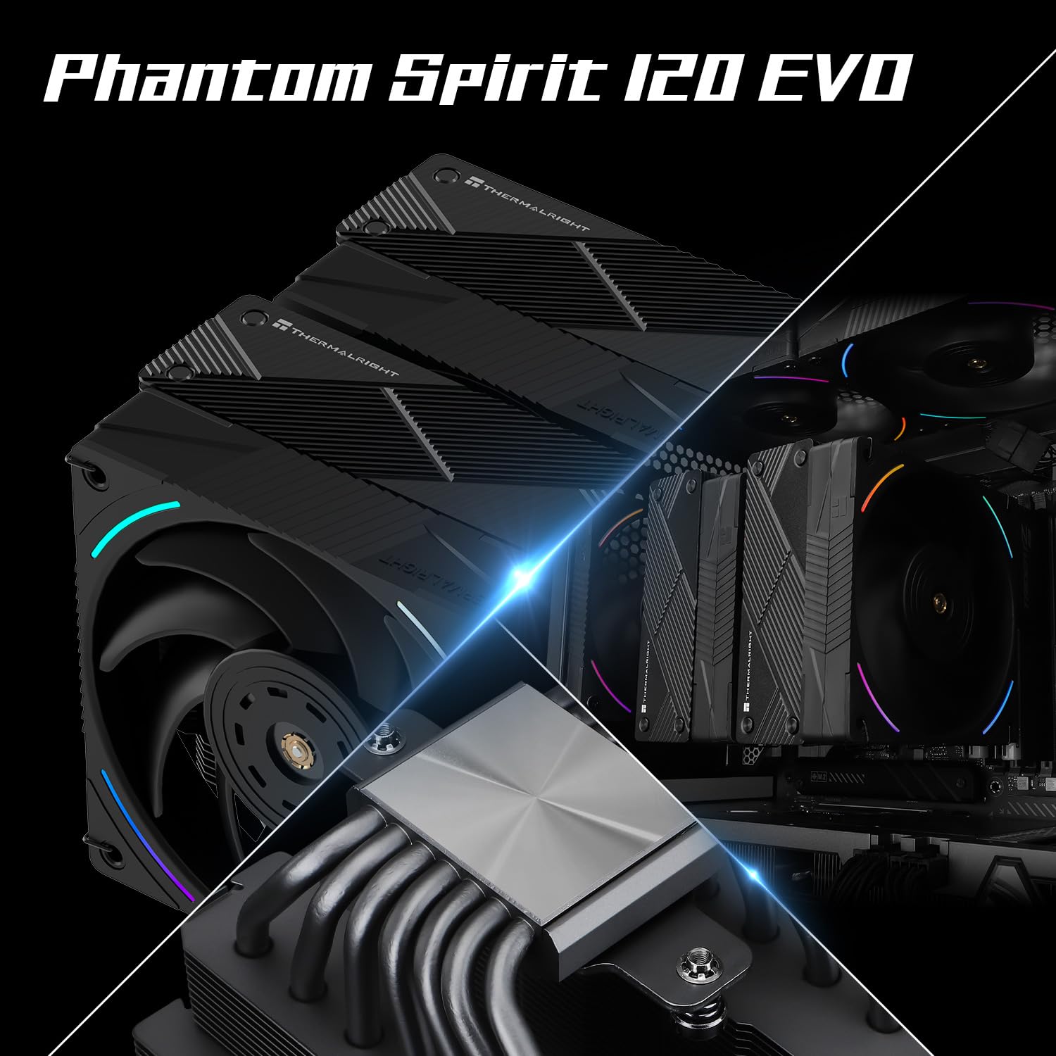 Detalle 2 de Thermalright Phantom Spirit 120 EVO 157mm CPU-Luftkühler