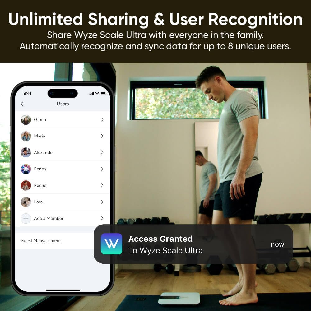 Thumbnail 6 de Wyze Scale Ultra: Smart Scale with 4.3" Color Display and 13 Metrics
