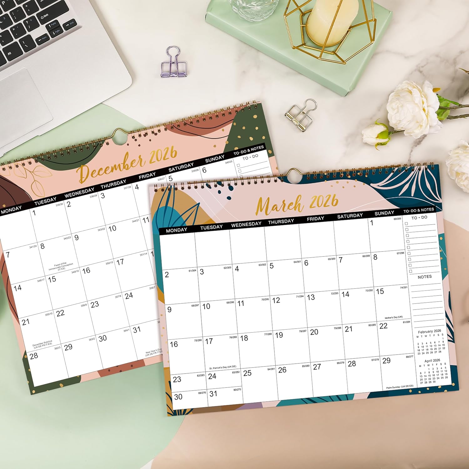 Thumbnail 6 de Calendar 2026 Wall Calendar 37.6 x 29 cm 📅