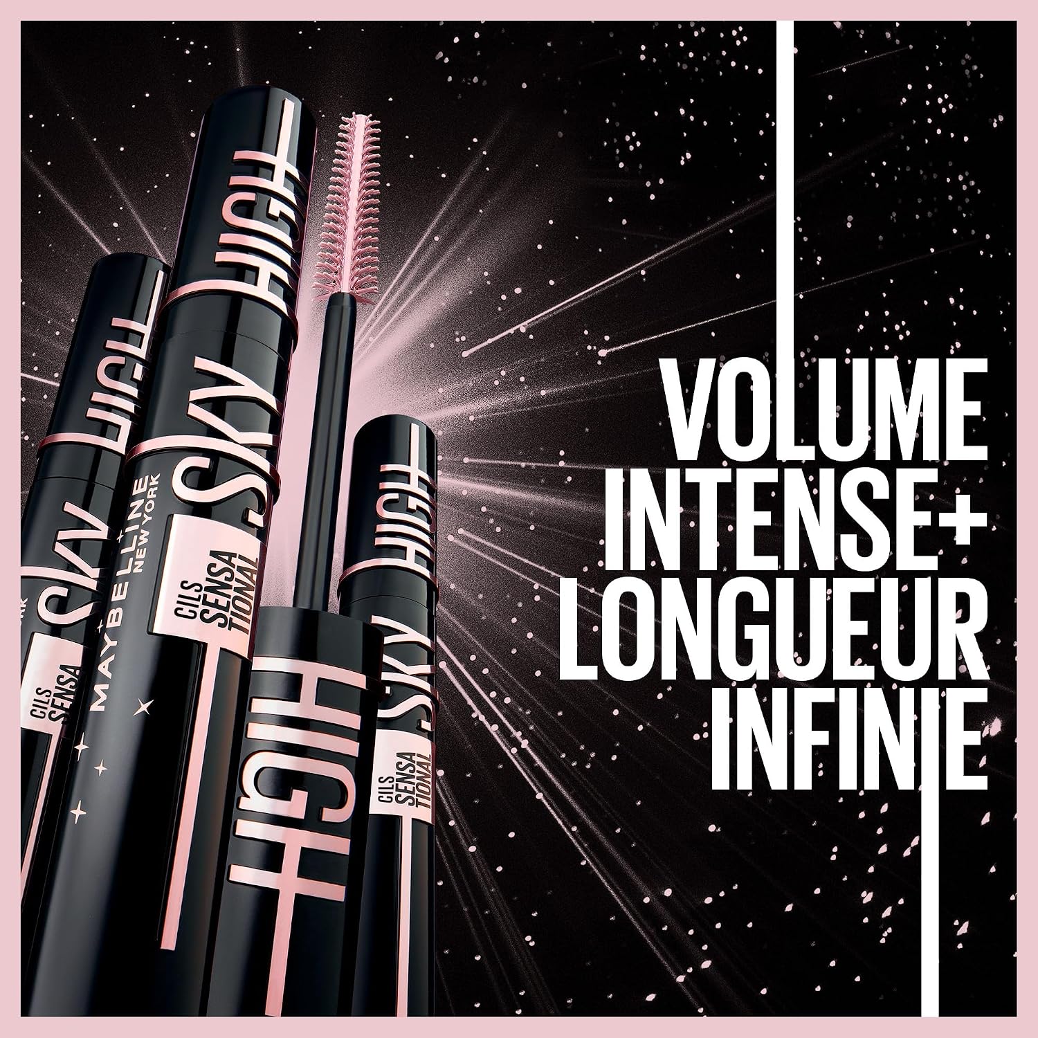 Detalle 2 de Maybelline New York Mascara Volume & Longueur Sky High 7,2 ml 🎀