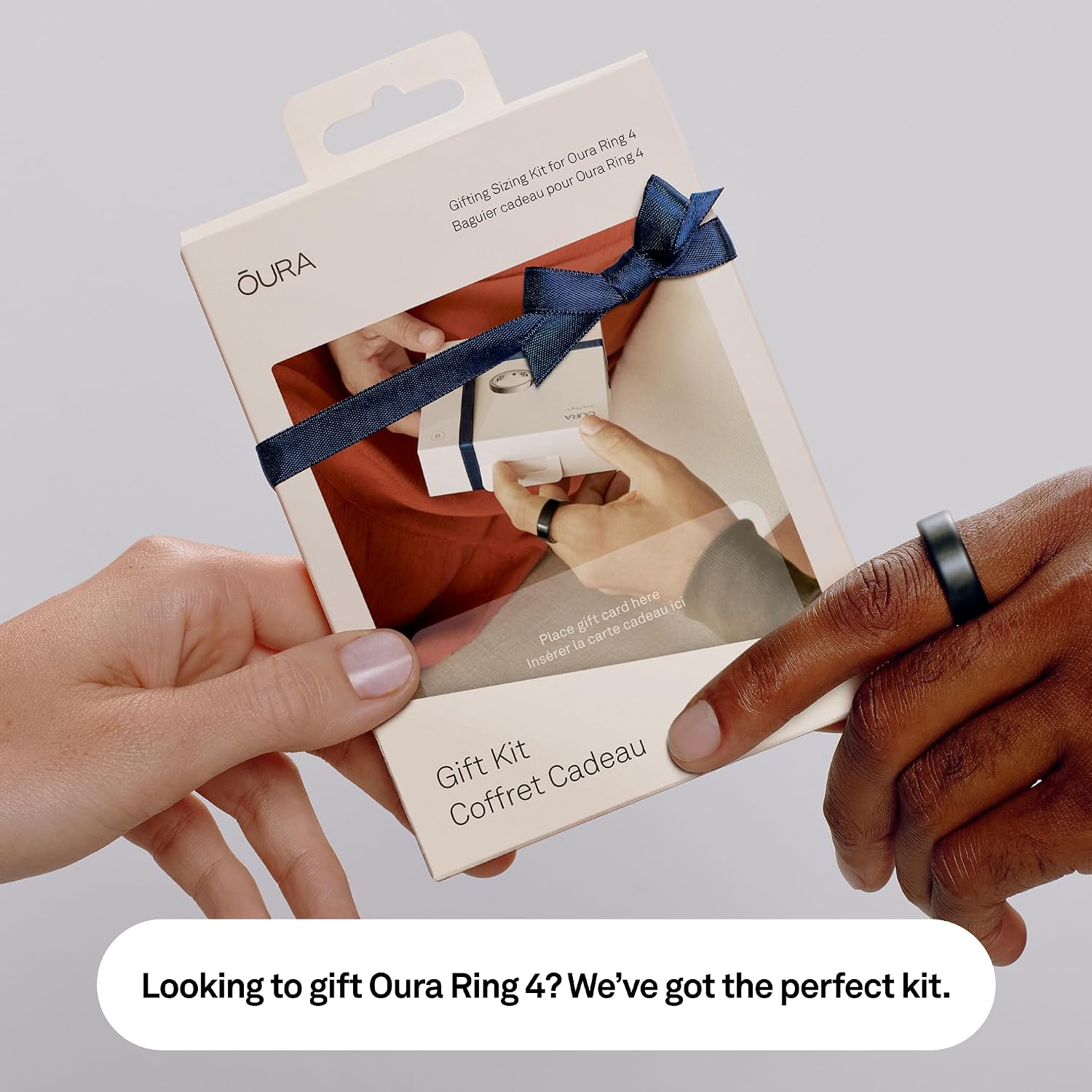 Detalle 2 de Oura Ring 4 – Brushed Silver smart ring