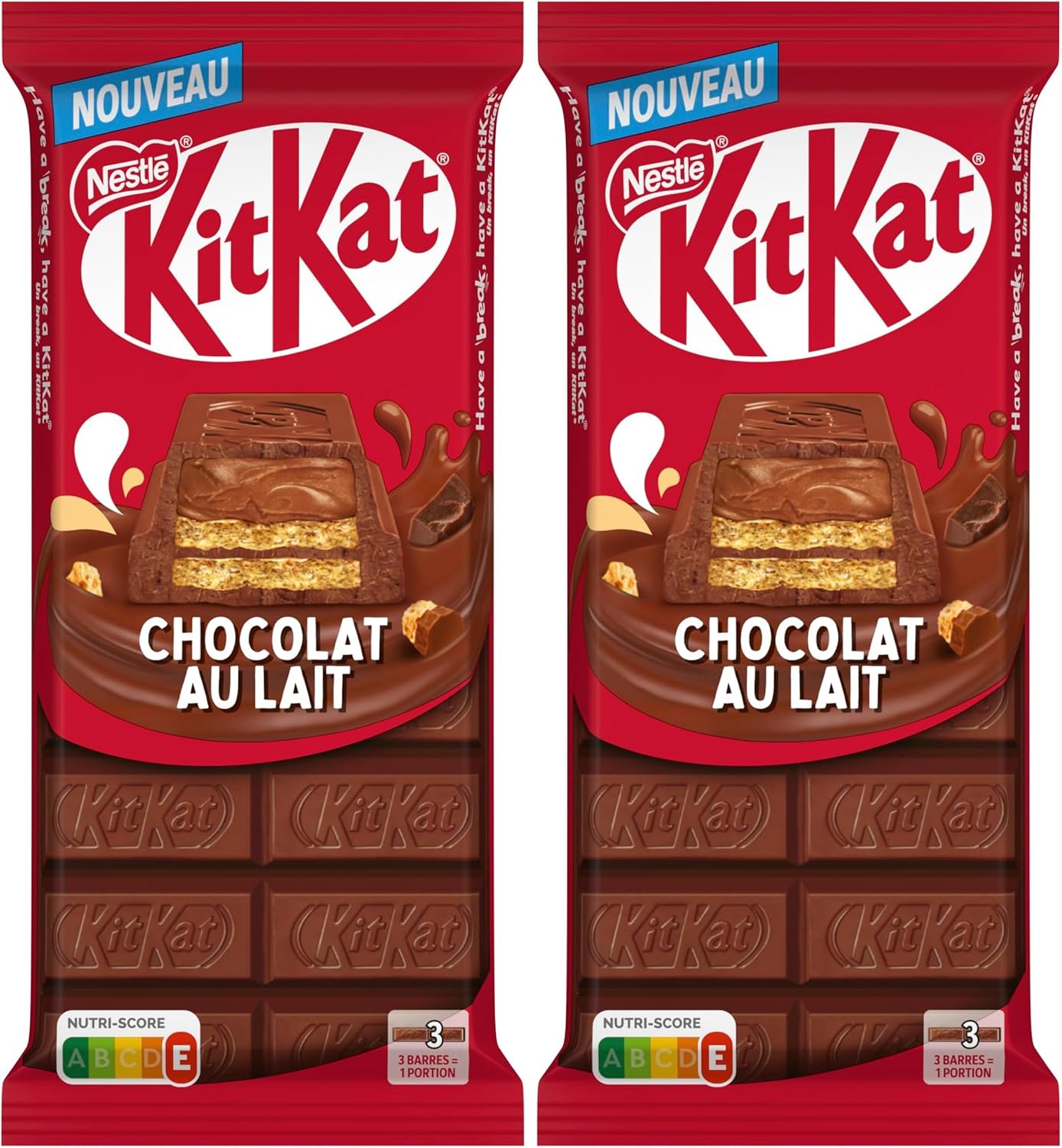 Thumbnail 2 de KitKat Tablette Chocolat au Lait - 99 g (Lot de 4)