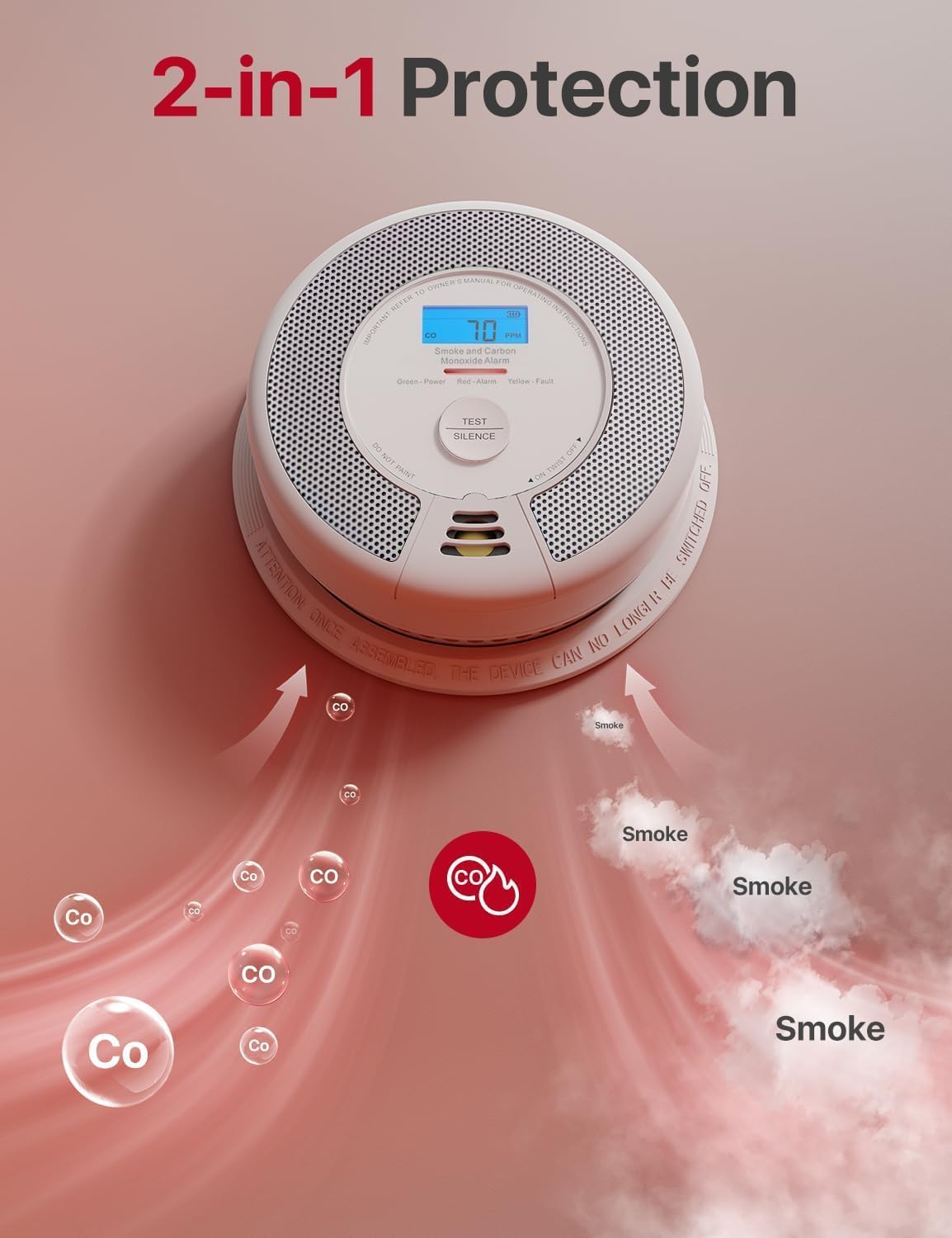 Thumbnail 2 de X-Sense SC07-WX Wi‑Fi smoke and CO alarm 2‑pack