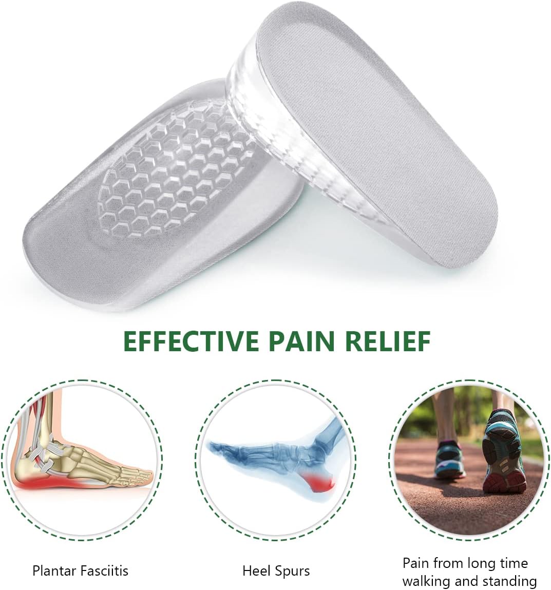 Thumbnail 3 de URAQT Plantillas Altura Hombre y Mujer 👟, 2 Pares Aumentan Altura