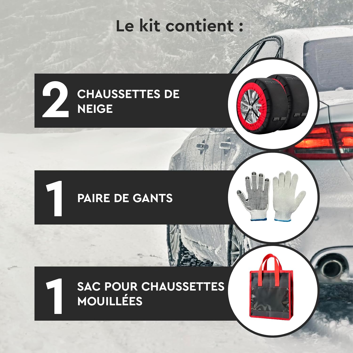 Thumbnail 5 de DriveOnSnow AnchorGrip Chaussettes de Neige S