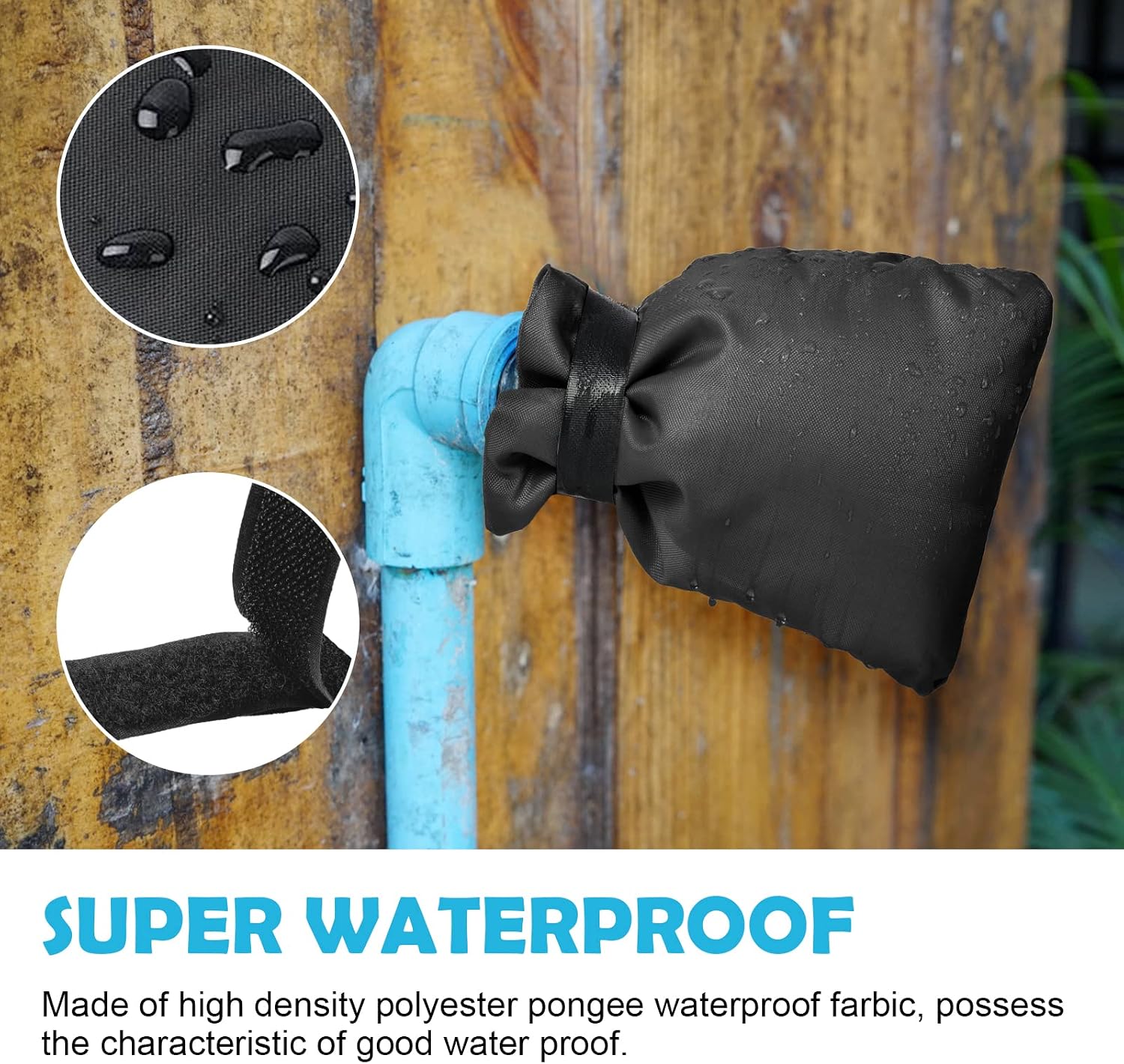 Detalle de OFFCUP Outside Tap Covers for Winter (2 Pack) – Thickened Insulated Outdoor Faucet Covers