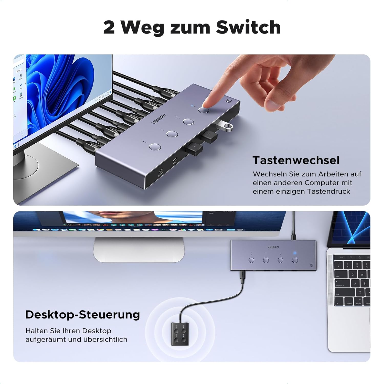 Thumbnail 4 de UGREEN HDMI 2.1 KVM Switch 8K 60 Hz