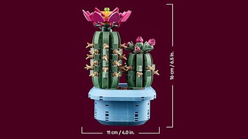 Thumbnail 7 de LEGO Botanicals Flowering Cactus: Artificial Plant Duo in Pastel Pot