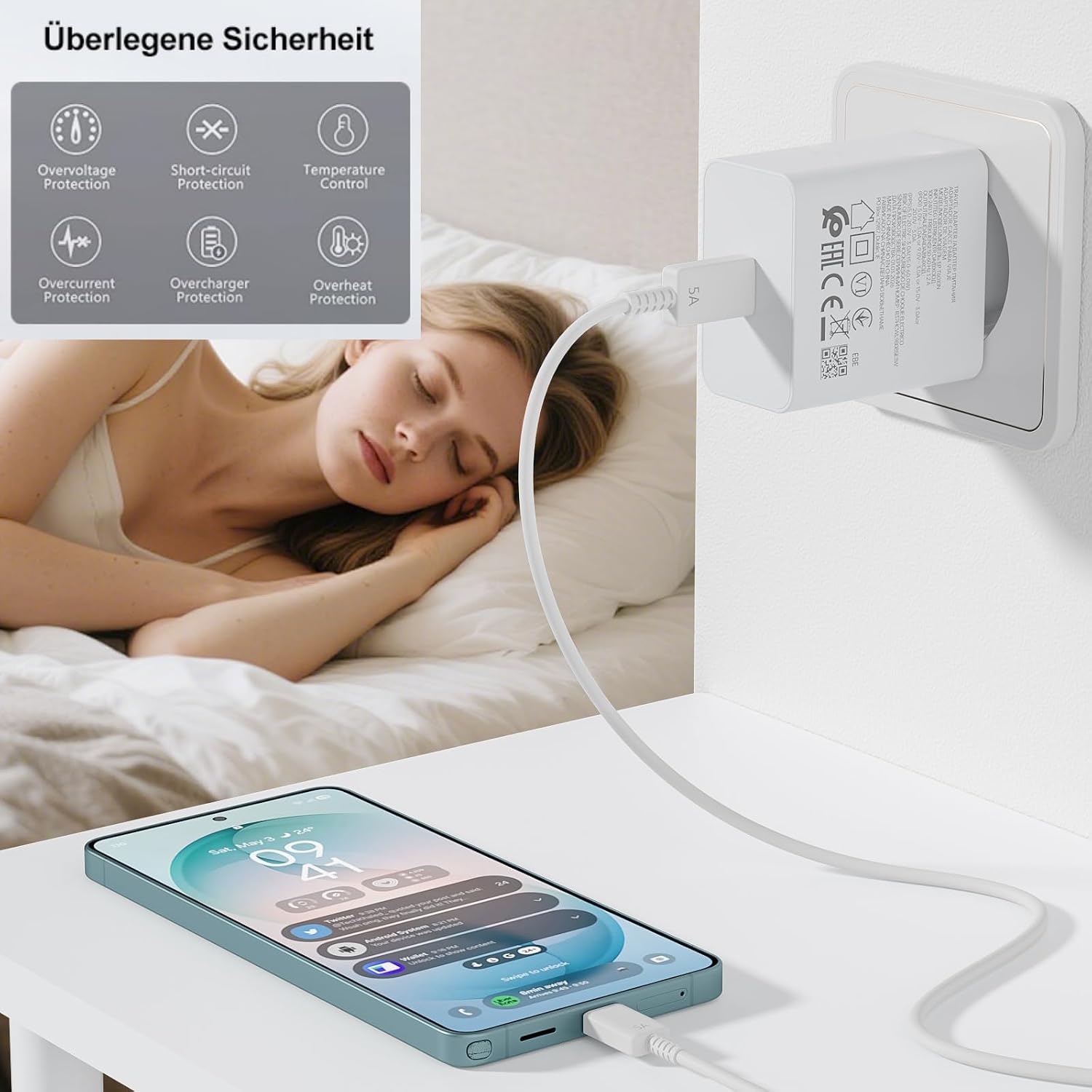 Thumbnail 4 de 45W USB‑C Schnellladegerät kompatibel mit Samsung