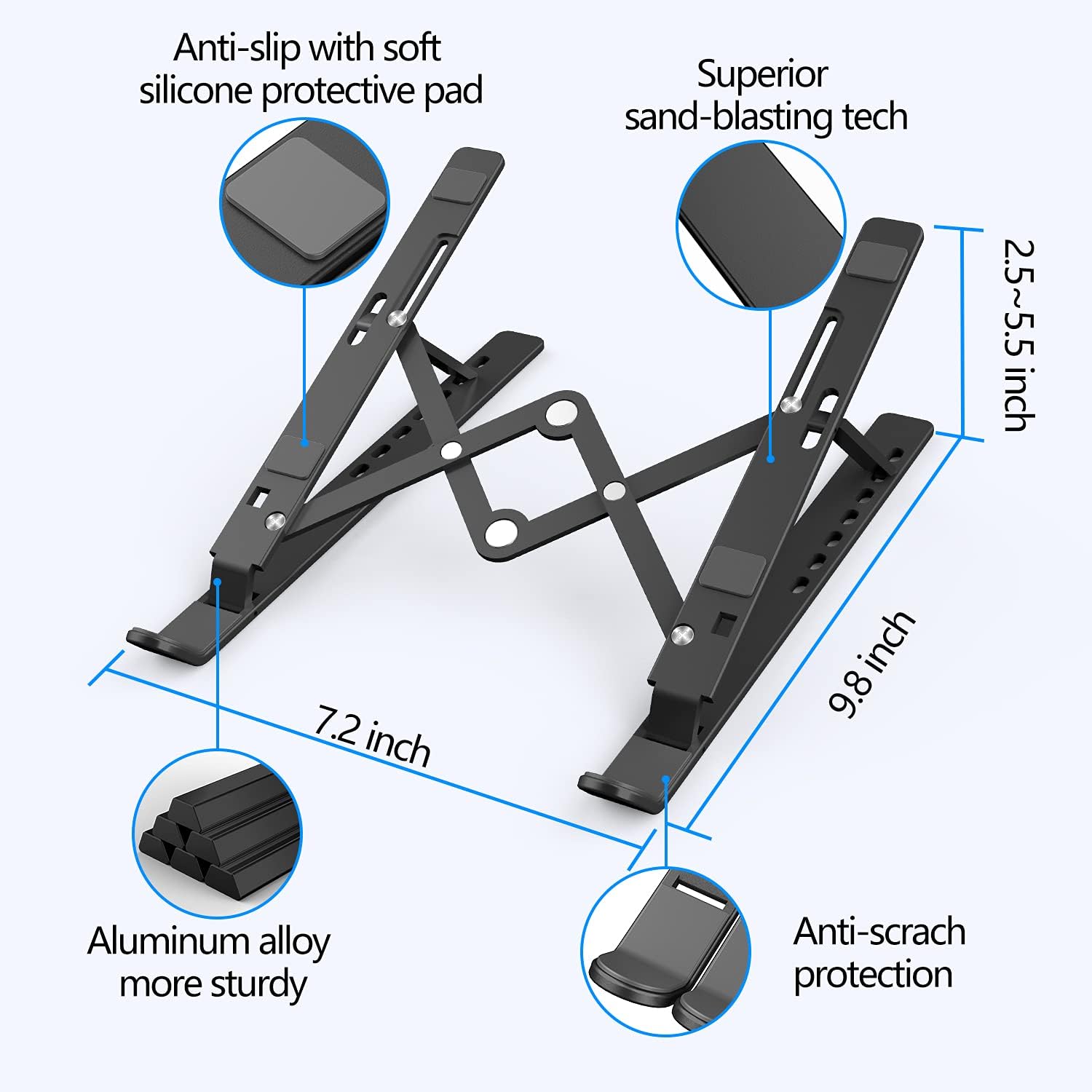 Thumbnail 4 de Laptop Ständer faltbar Aluminium 10–15,6 Zoll