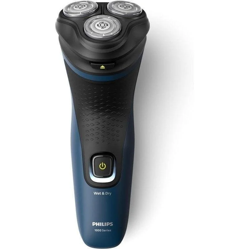 Detalle 2 de Philips S1151/00 Serie 1000: afeitadora eléctrica negra/azul para un afeitado apurado y cómodo