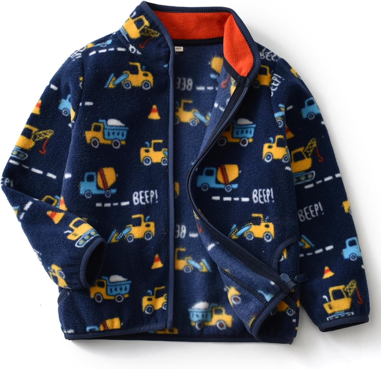 Detalle de EIGIOO Toddler Fleece Jacket for Kids, Lightweight Zip-Up with Pockets