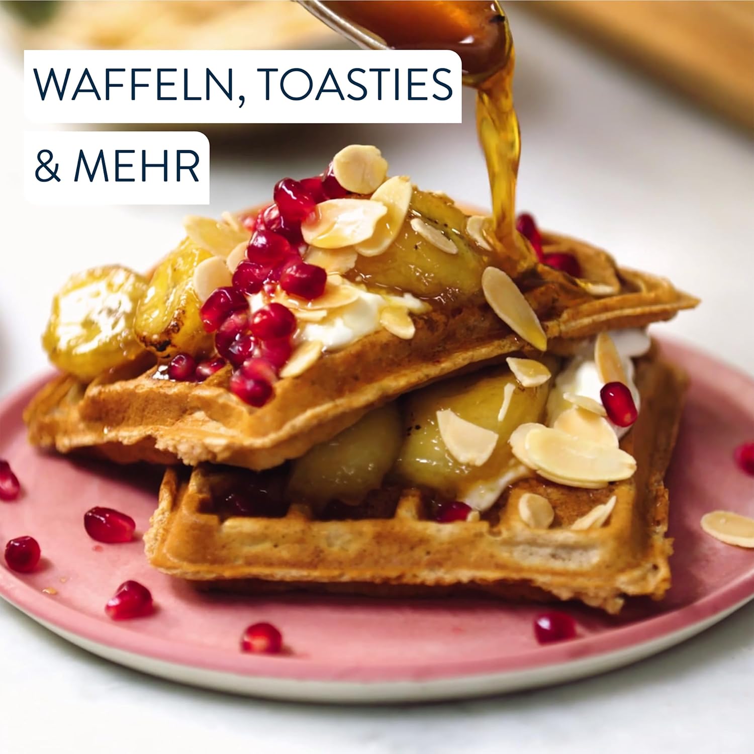 Thumbnail 3 de Tefal Jamie Oliver 2-in-1 Sandwich-Waffel-Kombigerät SW70J810 mit antihaftbeschichteten Platten