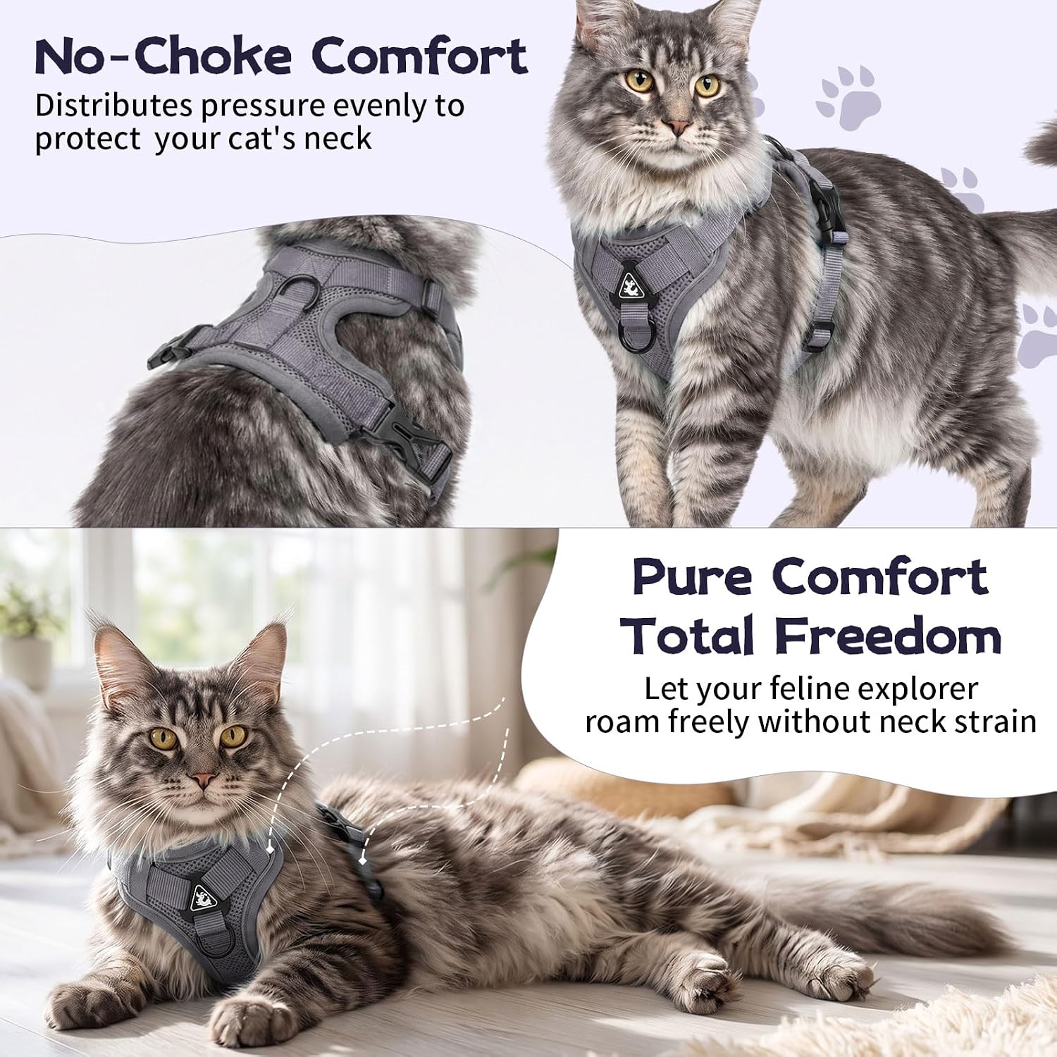 Detalle de Cat Harness and Leash Set M