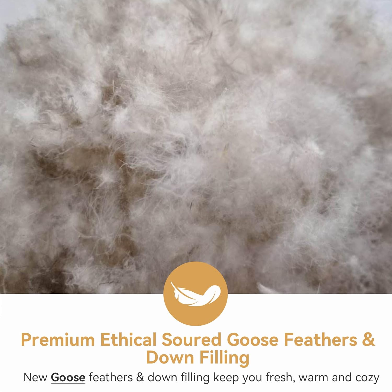 Detalle de BedFabtasy Luxury King Size 9 Tog Goose Feather & Down Duvet (600TC cotton cover) — all-season warmth