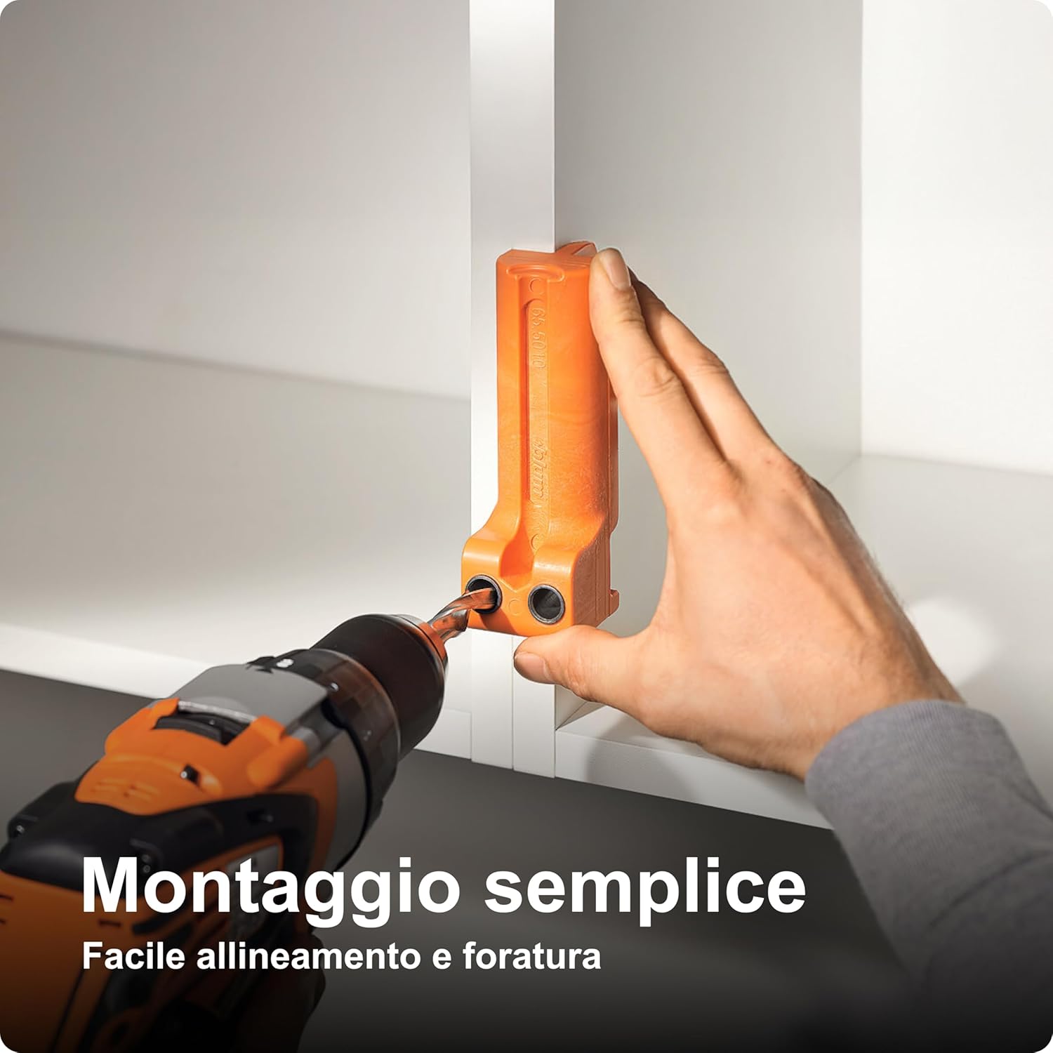 Thumbnail 2 de Blum 7101909 Dima per trapano Blumotion/Tip-On 970A (arancione) per il montaggio professionale