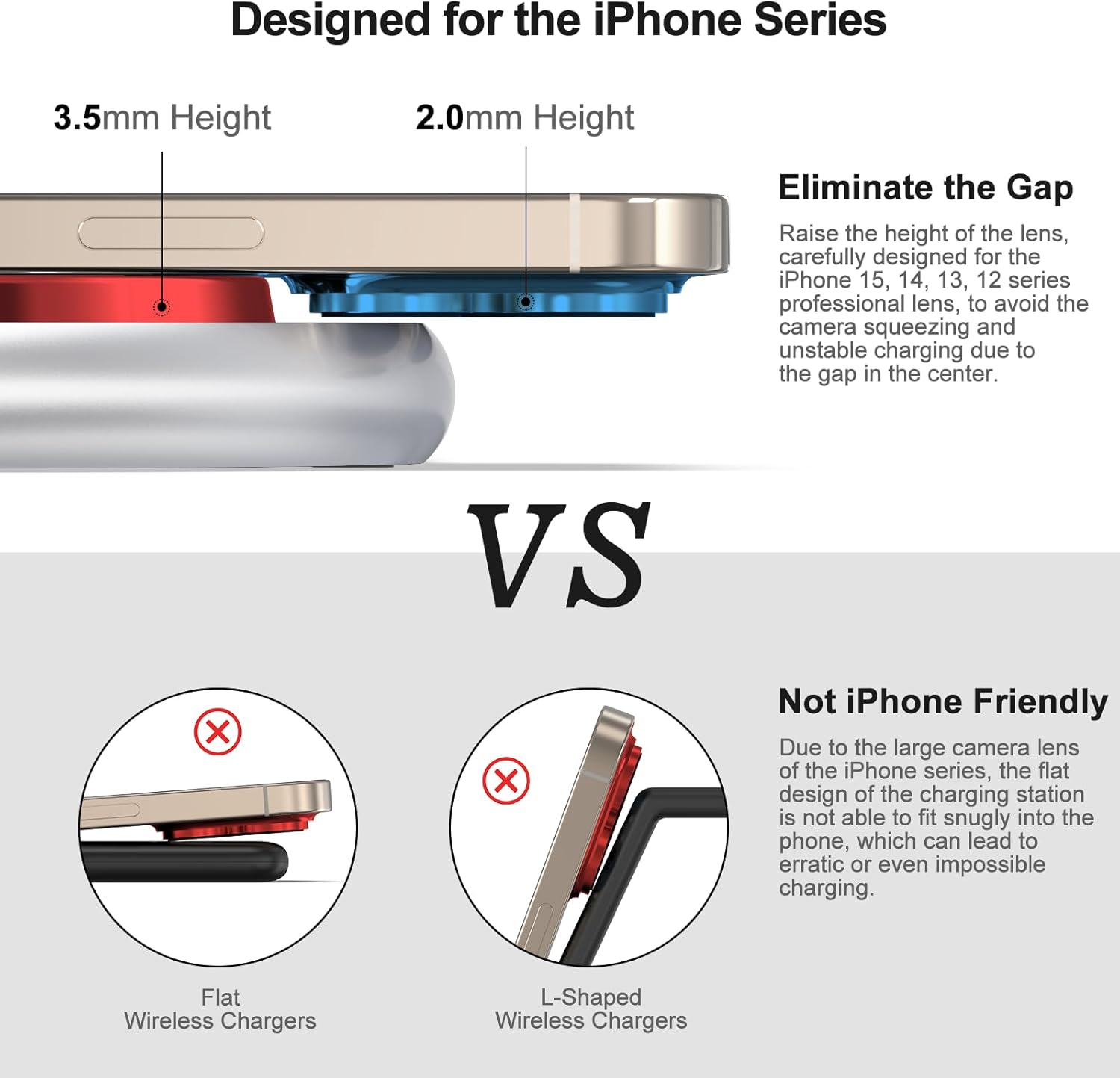 Thumbnail 5 de 3-in-1 Charging Station for Apple Devices (Mag-Safe) with Adjustable Stand for iPhone, Apple Watch & AirPods