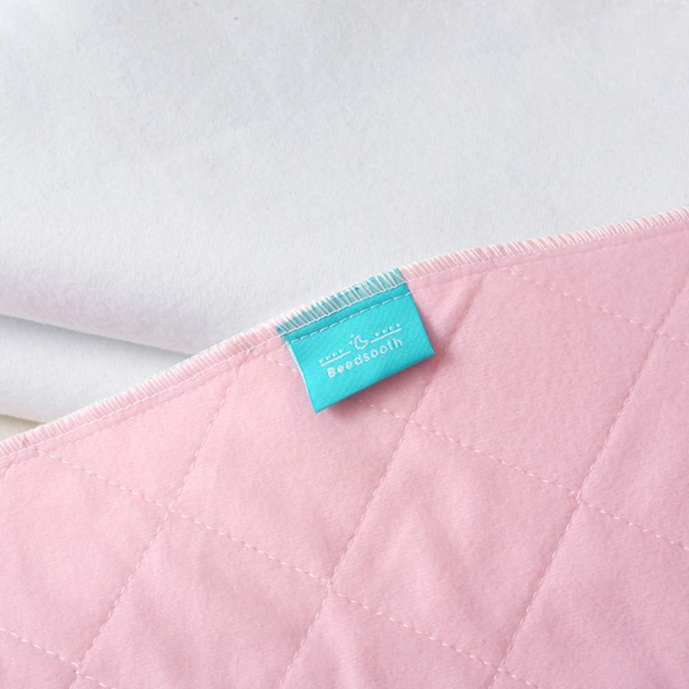 Thumbnail 3 de Beedsooth set di 2 traverse impermeabili rosa 86x132 cm, assorbenza alta e lavabili